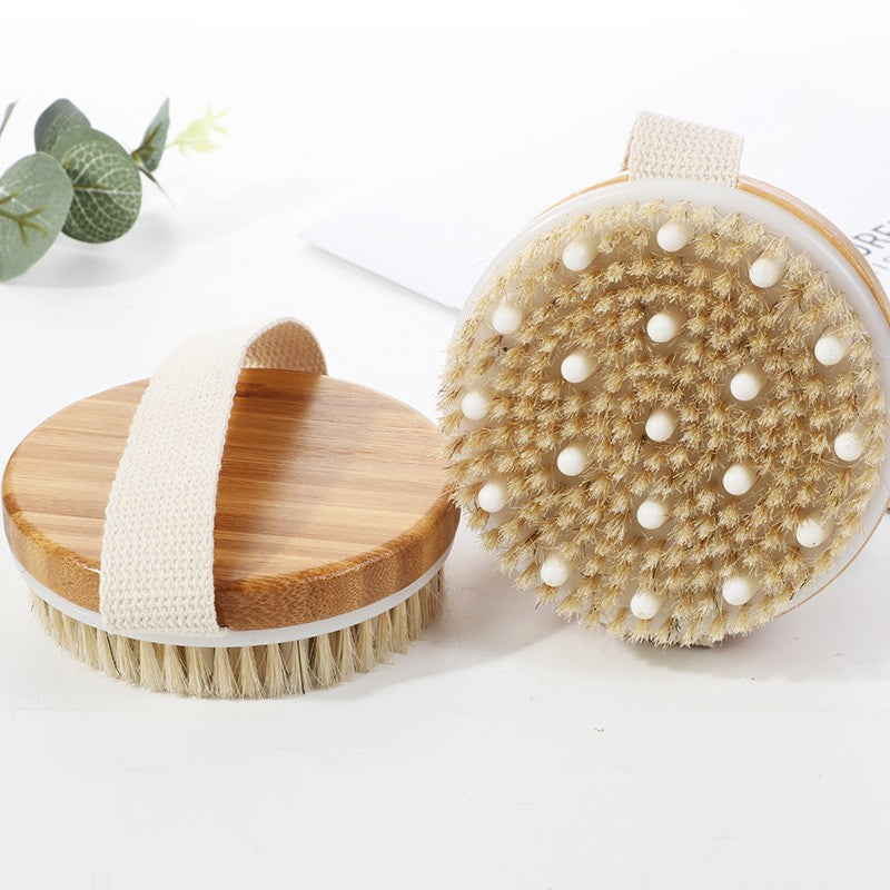 Circular bath massage brush