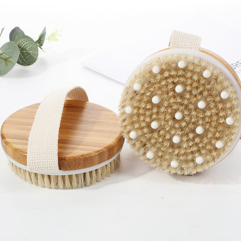 Circular bath massage brush