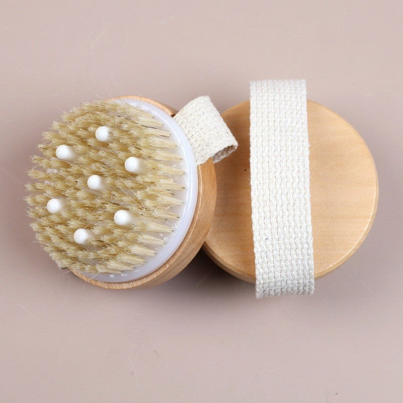 Circular bath massage brush
