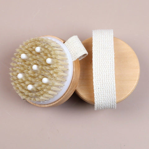 Circular bath massage brush