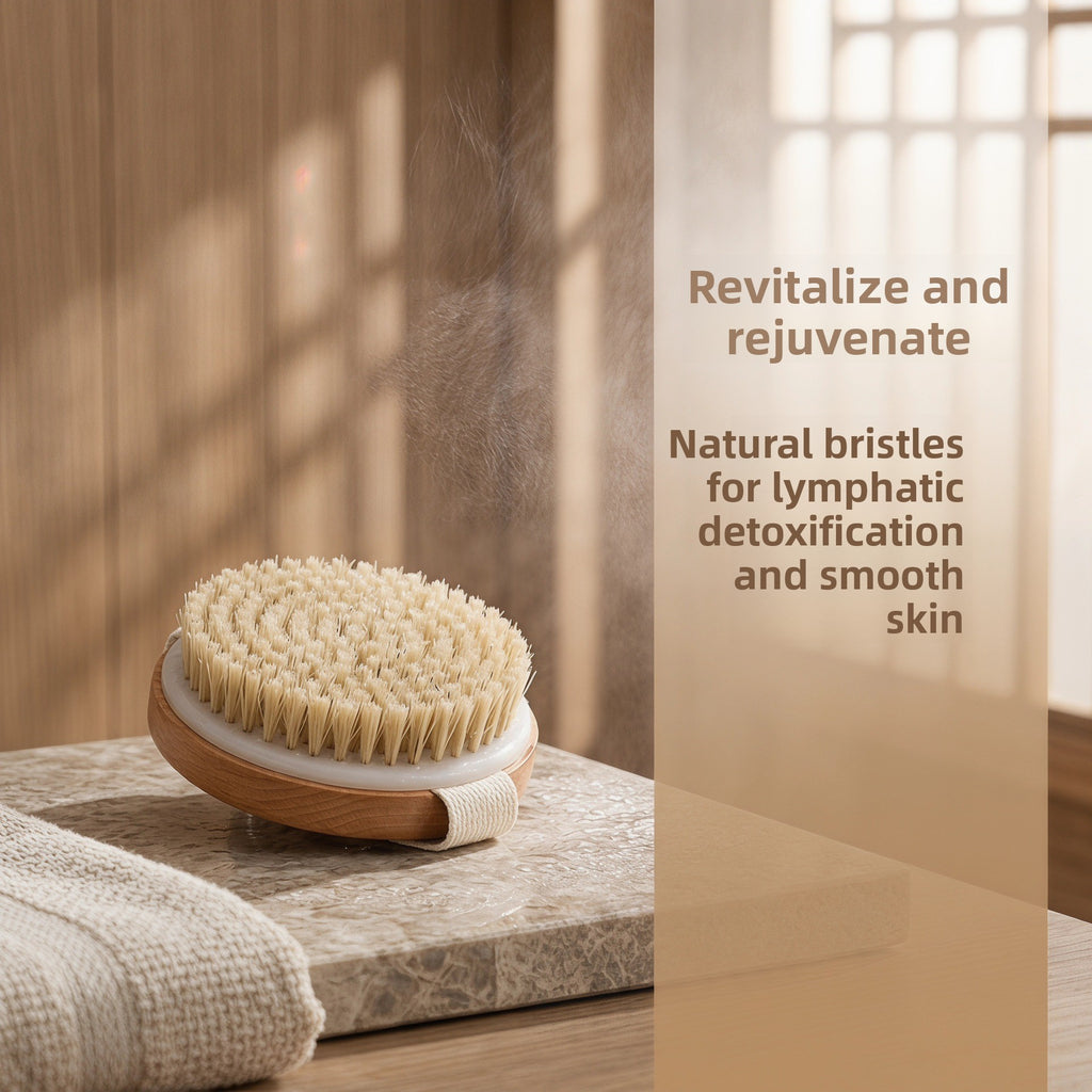Circular bath massage brush