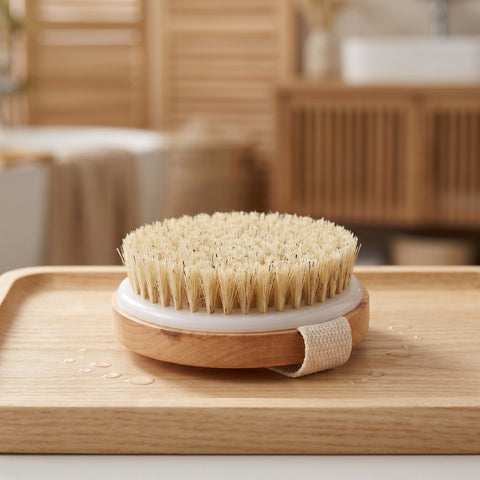 Circular bath massage brush