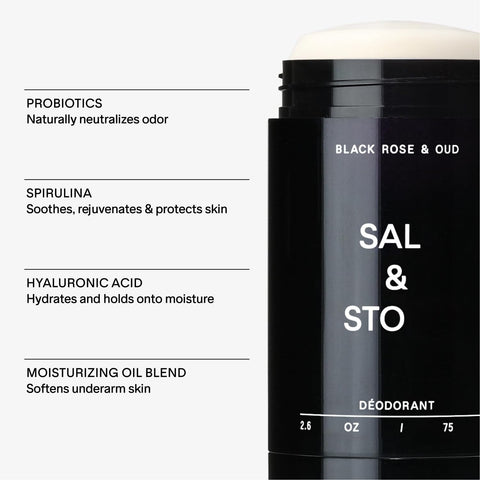 Salt & Stone Long-Lasting Freshness Underarm Deodorant Stick