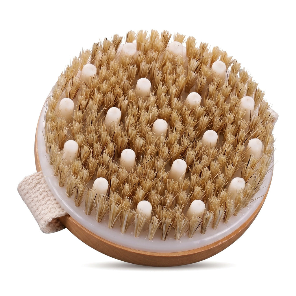 Circular bath massage brush