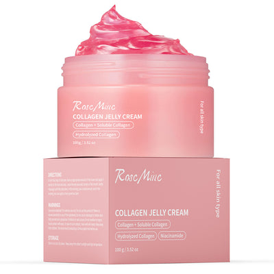 Crema Renovadora Facial de Colágeno Rose Mine