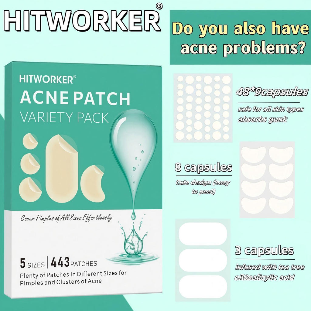 HitWorker Acne Patches Invisible Breathable Skin Care