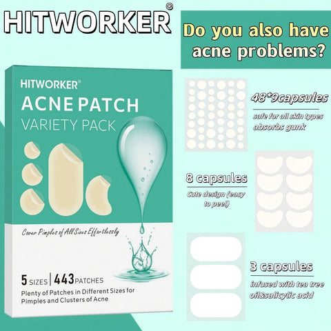 HitWorker Acne Patches Invisible Breathable Skin Care